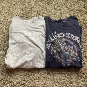 American Eagle oversized band tee bundle